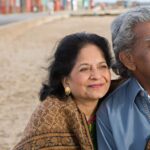 Mature couple at the beach